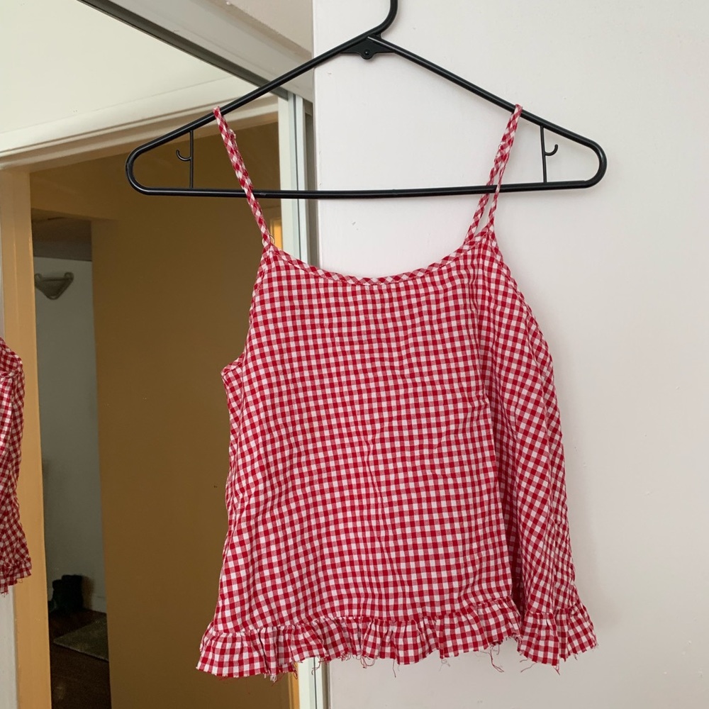 Caution to the Wind Halter(ish) Tank Top (MEDIUM)